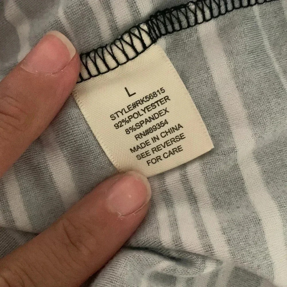 NO Comment NY•LA women's striped black and white dress size large - Picture 4 of 5